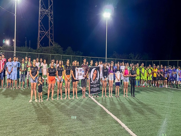 ABERTURA DO 3º CAMPEONATO DE FUTEBOL SOCIETY DE PARAMOTI - FRANCISCA ELIANE ALVES FERREIRA