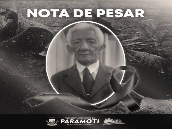 NOTA DE PESAR  