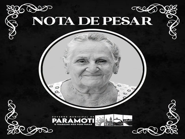 NOTA DE PESAR
