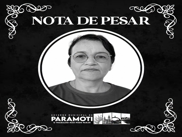 NOTA DE PESAR
